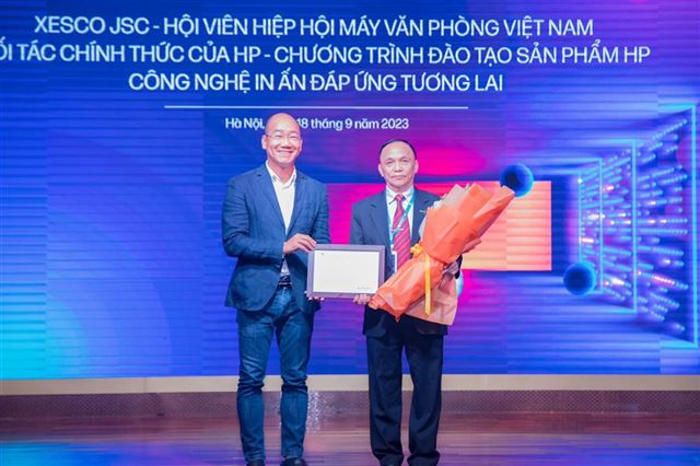 Hội viên Hiệp hội Máy văn phòng Việt Nam trở thành Đối tác chính thức của HP tại Việt Nam