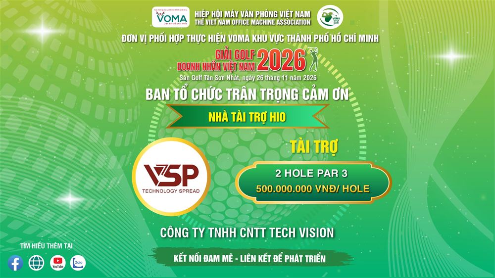 💥 TỔNG THƯỞNG HIO LÊN TỚI 1 TỶ ĐỒNG TIỀN MẶT CÙNG VSP TECH VISION ! ⛳️💸   