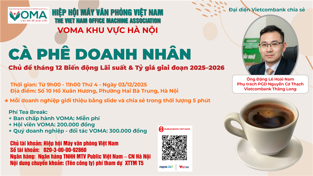 Cà phê Doanh nhân Tháng 12