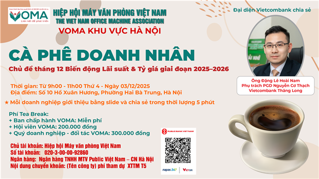 Cà phê Doanh nhân Tháng 12