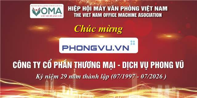 CHÚC MỪNG KỶ NIỆM 29 NĂM THÀNH LẬP PHONG VŨ (07/1997 – 07/2026) 