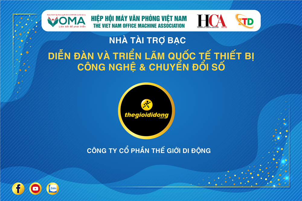 CÔNG TY CỔ PHẦN THẾ GIỚI DI ĐỘNG TRỞ THÀNH NHÀ TÀI TRỢ BẠC TẠI DIỄN ĐÀN & TRIỂN LÃM QUỐC TẾ THIẾT BỊ CÔNG NGHỆ & CHUYỂN ĐỔI SỐ 2025