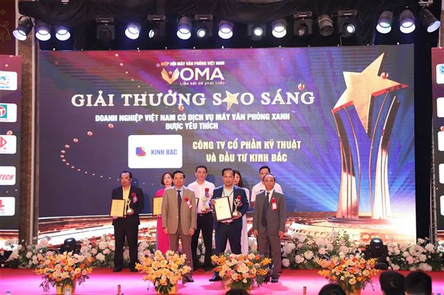 DOANH NGHIỆP SAO SÁNG 2024 – CÔNG TY CP KỸ THUẬT VÀ ĐẦU TƯ KINH BẮC “DOANH NGHIỆP CÓ DỊCH VỤ MÁY VĂN PHÒNG XANH ĐƯỢC YÊU THÍCH”