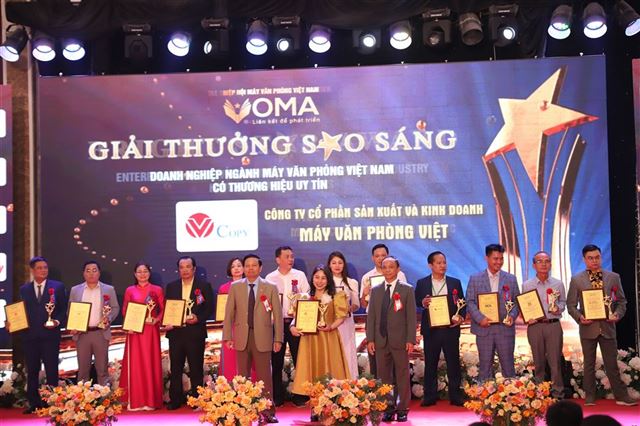 DOANH NGHIỆP SAO SÁNG 2024 – CÔNG TY CỔ PHẦN SẢN XUẤT VÀ KINH DOANH MÁY VĂN PHÒNG VIỆT “THƯƠNG HIỆU UY TÍN NGÀNH MÁY VĂN PHÒNG”