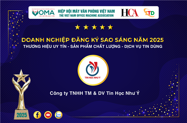 CÔNG TY TNHH TM&DV TIN HỌC NHƯ Ý ĐĂNG KÝ THAM GIA GIẢI THƯỞNG SAO SÁNG 2025