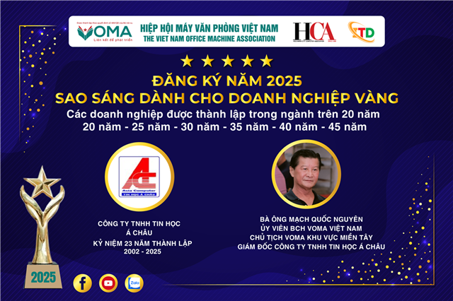 CÔNG TY TNHH TIN HỌC Á CHÂU THAM GIA DOANH NGHIỆP SAO SÁNG 2025
