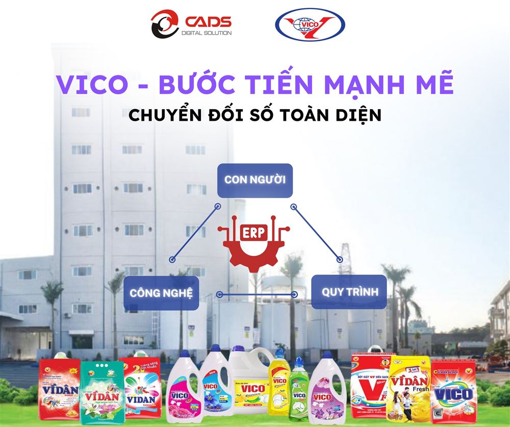 CADS VÀ VICO KÝ KẾT HỢP ĐỒNG TRIỂN KHAI PHẦN MỀM QUẢN TRỊ DOANH NGHIỆP CADS ERP