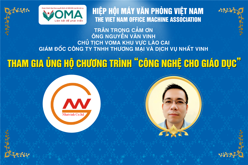 VOMA Trân Trọng Cảm Ơn Ông Nguyễn Văn Vinh – Chủ Tịch VOMA Khu Vực Lào Cai