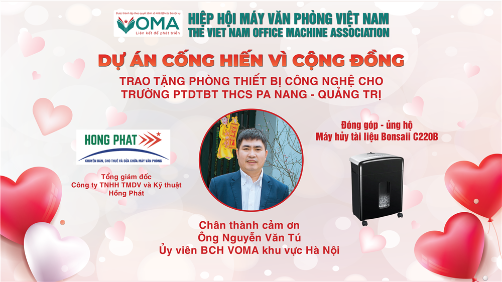 Tri ân Ông Nguyễn Văn Tú – Chung tay vì cộng đồng 