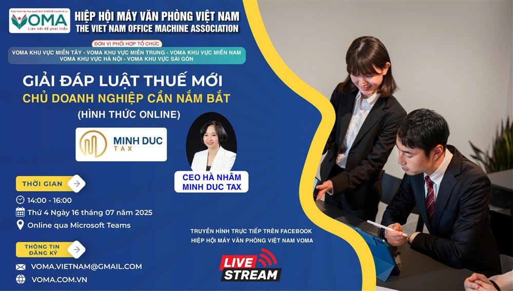 TỔNG KẾT BUỔI CHIA SẺ TRỰC TUYẾN: GIẢI ĐÁP LUẬT THUẾ MỚI - CHỦ DOANH NGHIỆP CẦN NẮM BẮT