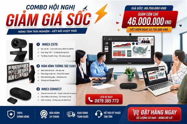 VOMA Giới thiệu Combo Hội Nghị Innex – Giải pháp nâng tầm phòng họp hiện đại