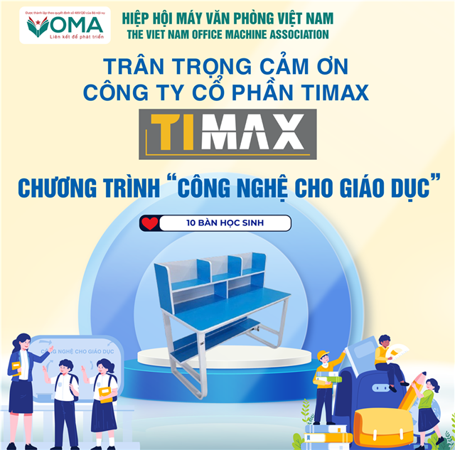 CÔNG TY CỔ PHẦN TIMAX THAM GIA ỦNG HỘ CHƯƠNG TRÌNH CÔNG NGHỆ CHO GIÁO DỤC