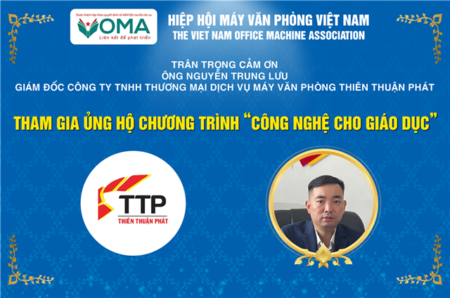 VOMA TRÂN TRỌNG CẢM ƠN ÔNG NGUYỄN TRUNG LƯU 
