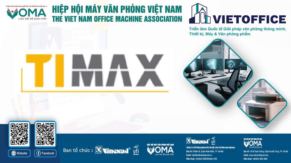 CÔNG TY CỔ PHẦN TIMAX THAM DỰ VIETOFFICE 2025 – BÀN GHẾ & KỆ NỘI THẤT ĐA NĂNG CHO KHÔNG GIAN VĂN PHÒNG HIỆN ĐẠI
