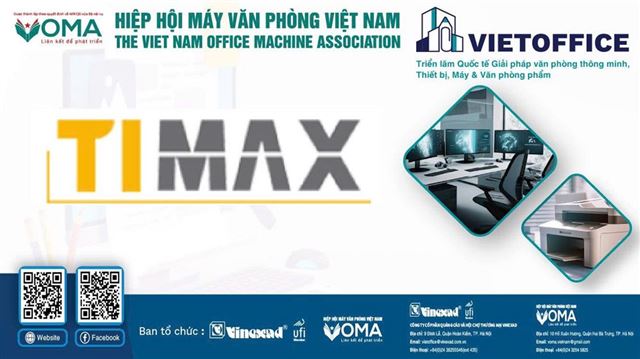 CÔNG TY CỔ PHẦN TIMAX THAM DỰ VIETOFFICE 2025 – BÀN GHẾ & KỆ NỘI THẤT ĐA NĂNG CHO KHÔNG GIAN VĂN PHÒNG HIỆN ĐẠI