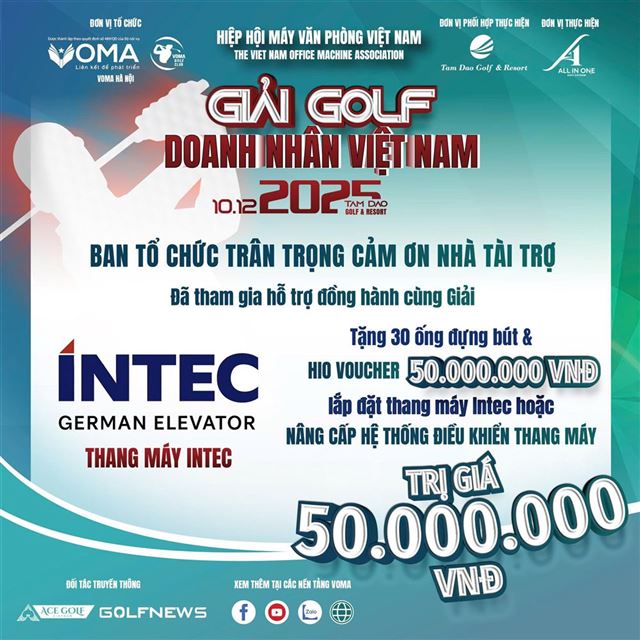 INTEC: Gắn kết – Đồng hành – Nâng tầm Giải Golf Doanh nhân Việt Nam 2025 