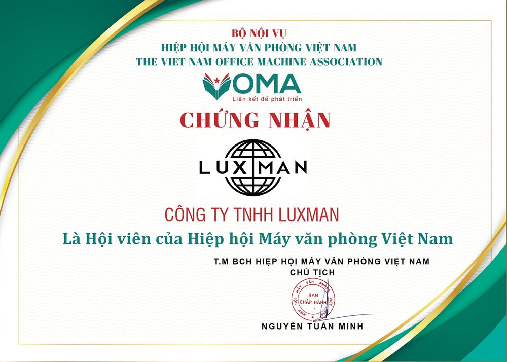 CÔNG TY TNHH LUXMAN TRỞ THÀNH THÀNH VIÊN VOMA  
