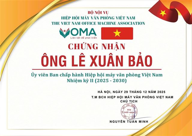 Ông Lê Xuân Bảo – Ủy viên Ban chấp hành VOMA, người dẫn dắt sự đổi mới ngành máy văn phòng Việt Nam