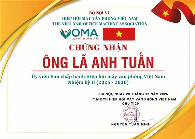 Ông Lã Anh Tuấn – Nhà lãnh đạo tiên phong trong ngành máy văn phòng Việt Nam