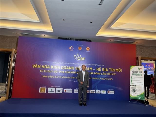 Ông Nguyễn Tuấn Minh – Chủ tịch Hiệp hội Máy Văn phòng Việt Nam tham dự Diễn đàn “Văn hóa doanh nghiệp” 2026