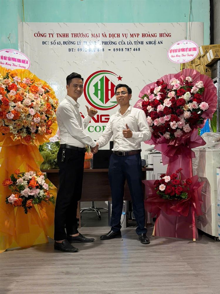 Hiệp hội máy văn phòng Việt Nam chúc mừng khai trương cơ sở mới MVP Hoàng Hưng