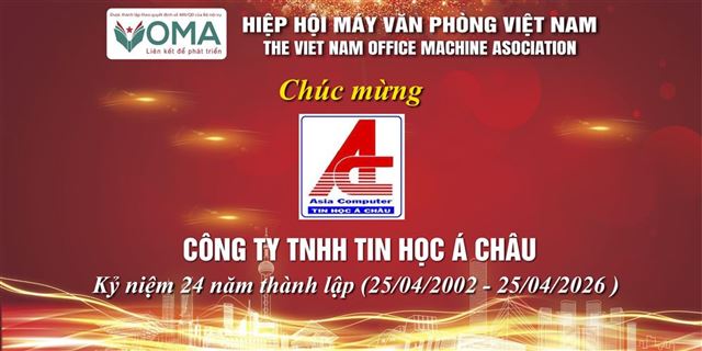 Chúc mừng ngày thành lập Công ty TNHH Tin học Á Châu – 25/04/2026